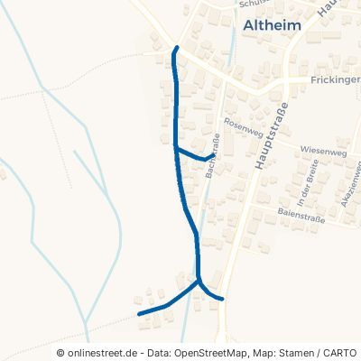 Saudstraße Frickingen Altheim 