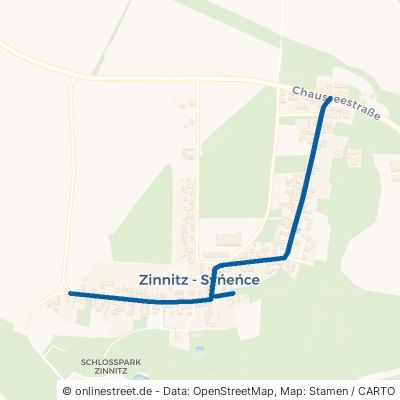 Zinnitzer Dorfstraße Calau Zinnitz 