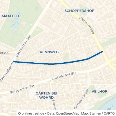 Ludwig-Feuerbach-Straße Nürnberg Rennweg 