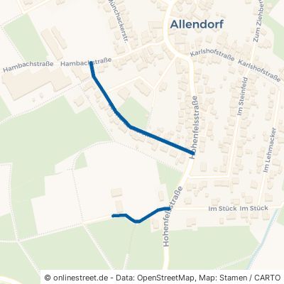 Schwarzackerstraße Dautphetal Allendorf 