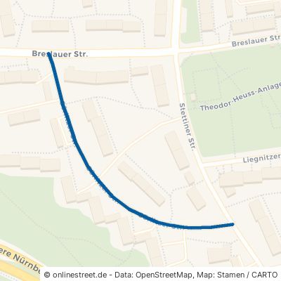 Görlitzer Straße Erlangen Sebaldussiedlung 