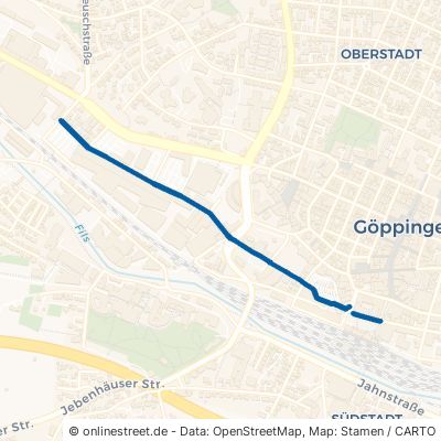 Bahnhofstraße Göppingen Stadtgebiet 