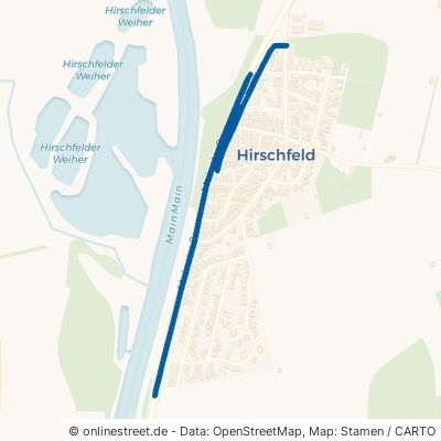 Mainstraße Röthlein Hirschfeld 