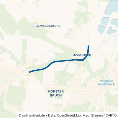 Hiddentruper Straße Lage Hörste 