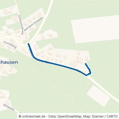 Lichtenfelser Straße Korbach Hillershausen 