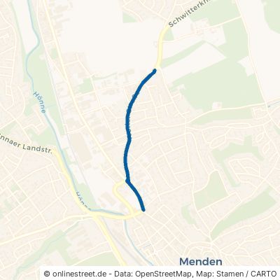 Werler Straße Menden (Sauerland) Mitte 