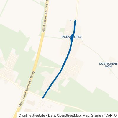 Perwenitzer Dorfstraße Schönwalde-Glien Perwenitz 
