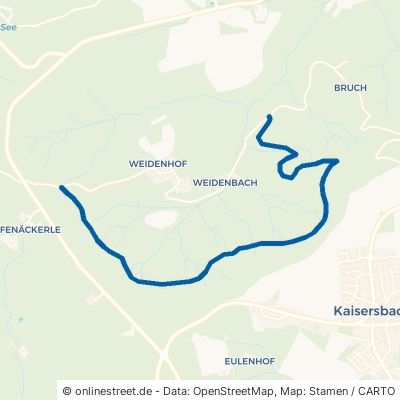 Steinbruchweg Kaisersbach Weidenbach 