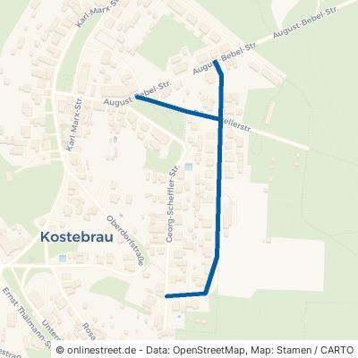 Römerkellerstraße Lauchhammer Kostebrau 