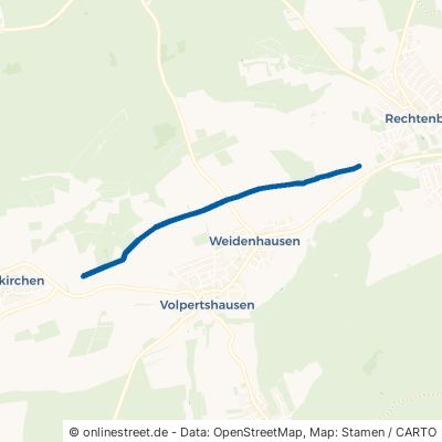 Reiskircher Weg Hüttenberg Volpertshausen 
