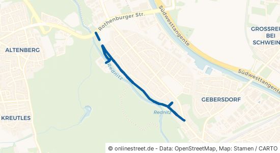 Neumühlweg Nürnberg Gebersdorf 
