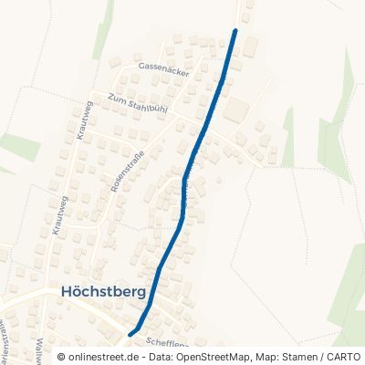 Bernbrunner Straße Gundelsheim Höchstberg 