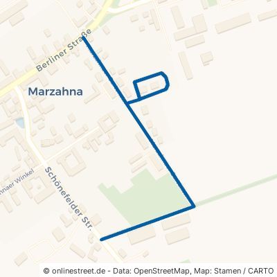 Marzahnaer Gartenstraße Treuenbrietzen Marzahna 
