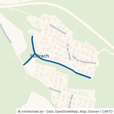 Neuer Weg Michelau im Steigerwald Sudrach 