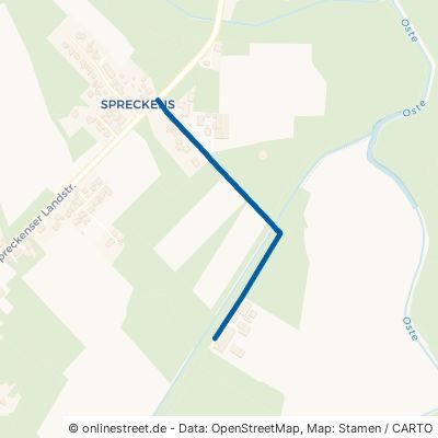 Am Oste-Hamme-Kanal Bremervörde Ortsteil Spreckens 