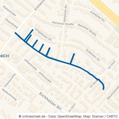 Roisdorfer Straße Wesseling Keldenich 