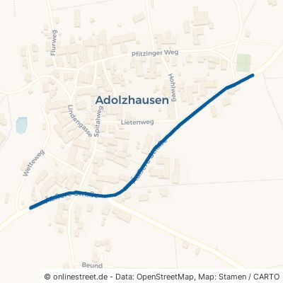 Äußere Straße Niederstetten Adolzhausen 