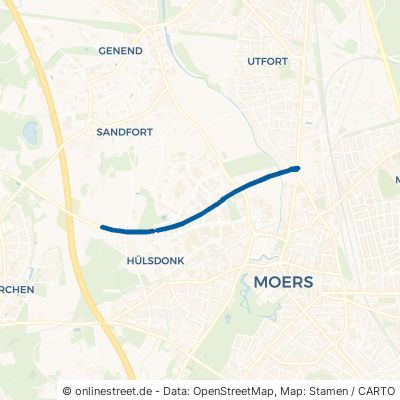 Rheurdter Straße Moers Moers-Hülsdonk 