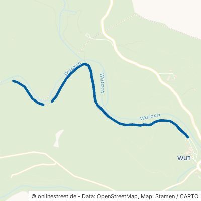 Bühlertälerweg Wutach Ewattingen 