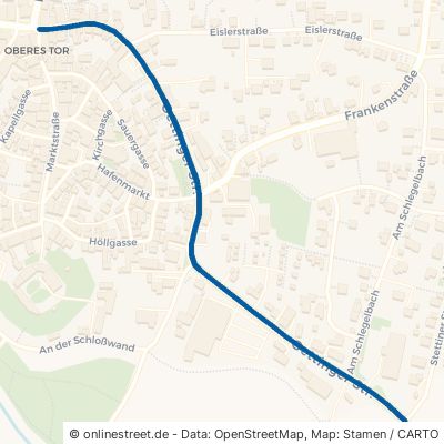 Oettinger Straße Wassertrüdingen 
