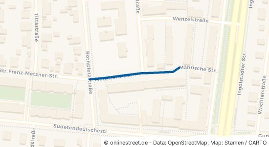 Mährische Straße München Milbertshofen-Am Hart 
