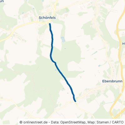 Radweg 08115 Lichtentanne Ebersbrunn 