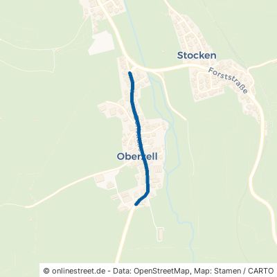 Dorfstraße Osterzell Oberzell 