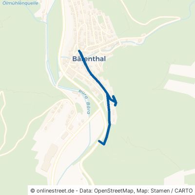Beuroner Straße Bärenthal 