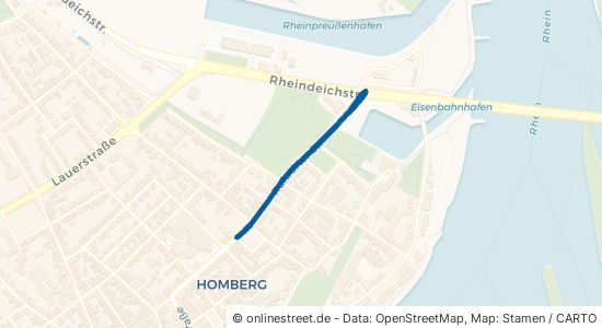 Ruhrorter Straße Duisburg Alt-Homberg Homberg-Ruhrort-Baerl