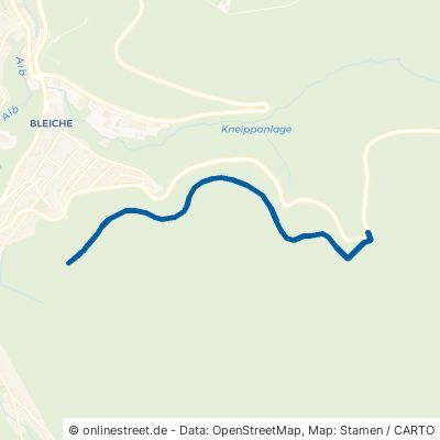 Unterer Brenntenwaldweg Bad Herrenalb 
