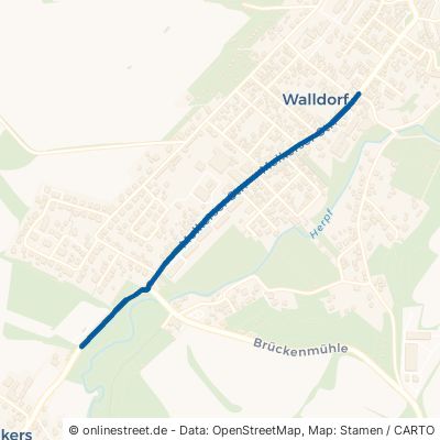 Melkerser Straße Meiningen Walldorf 