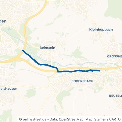 Schorndorfer Str. Waiblingen Beinstein 