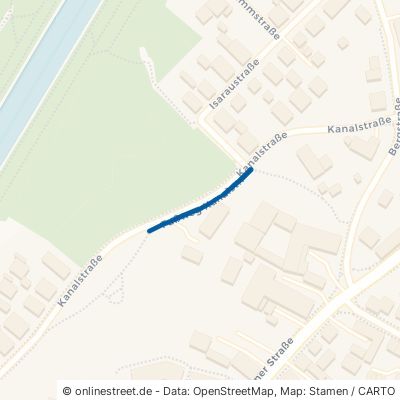 Fußweg Kanalstraße Unterföhring 