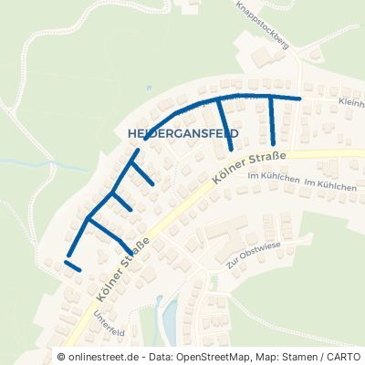 Heiderjansfelder Straße Kürten Bechen 