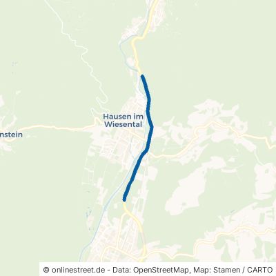 Bundesstraße Schopfheim Raitbach 