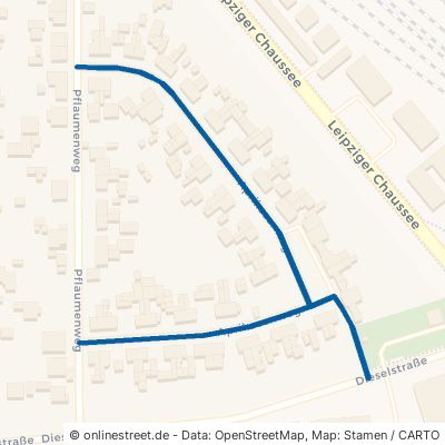 Aprikosenweg 06112 Halle (Saale) Dieselstraße Stadtbezirk Ost