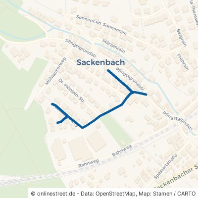 Zeiläckerweg Lohr am Main Sackenbach 