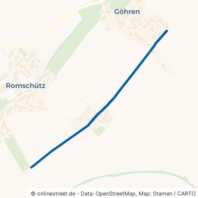 Geraer Straße Göhren Romschütz 