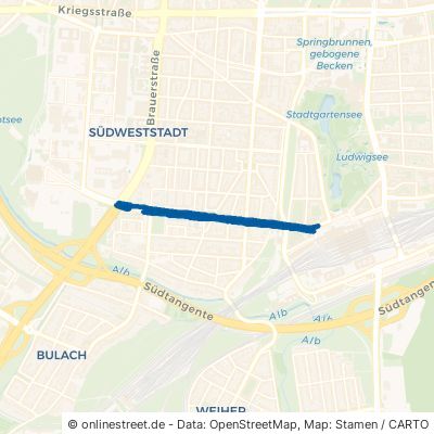 Ebertstraße Karlsruhe Beiertheim-Bulach 