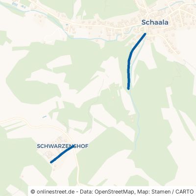 Schwarzenshofer Weg Rudolstadt Schaala 