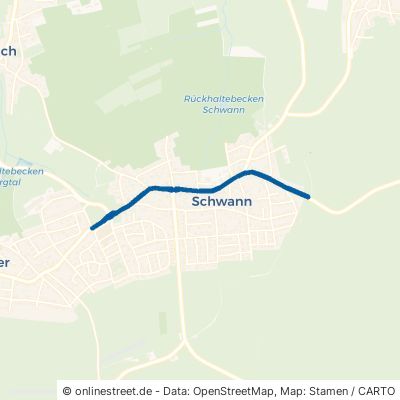 Hauptstraße Straubenhardt Schwann 