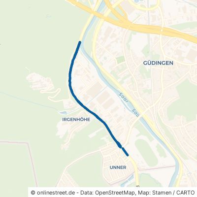 Großblittersdorfer Straße Saarbrücken Güdingen 