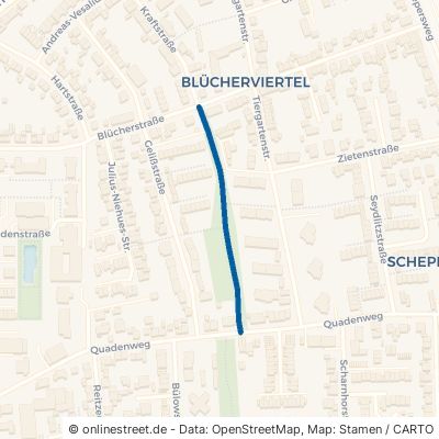 Grüner Weg Wesel Schepersfeld 