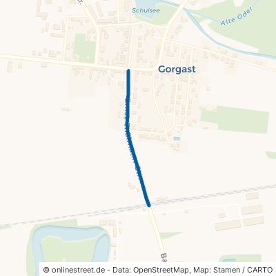 Ernst-Thälmann-Straße Küstriner Vorland Gorgast 