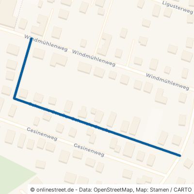 Schmale Straße Ganderkesee Bookholzberg 