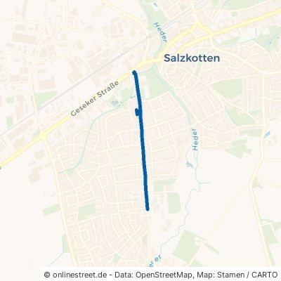 Upsprunger Straße Salzkotten Upsprunge 