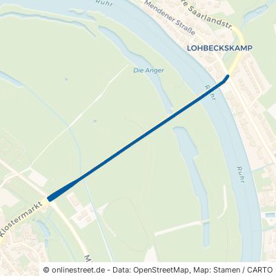 Mendener Brücke Mülheim an der Ruhr Linksruhr 