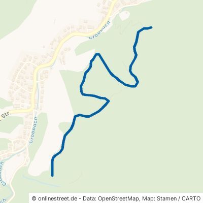 Schatzbühl-Fußweg Baden-Baden Lichtental 