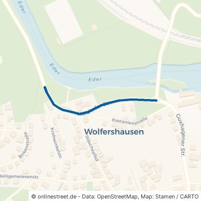 Haldorfer Straße Felsberg Wolfershausen 