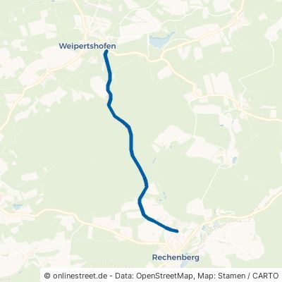 Weipertshofer Straße Stimpfach Rechenberg 